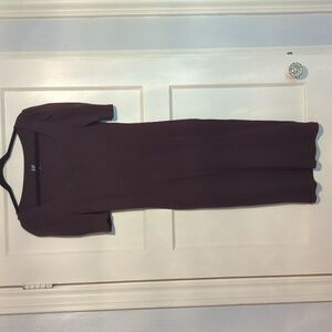 GAP Women's Brown Cotton Ribbed Dress